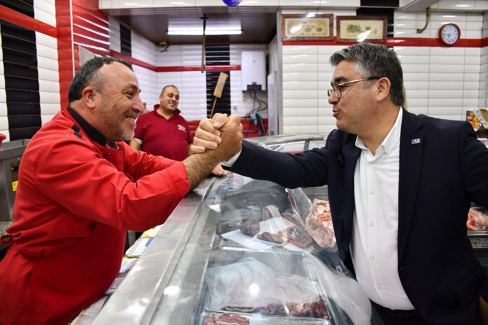 Kasap esnafı ziyareti